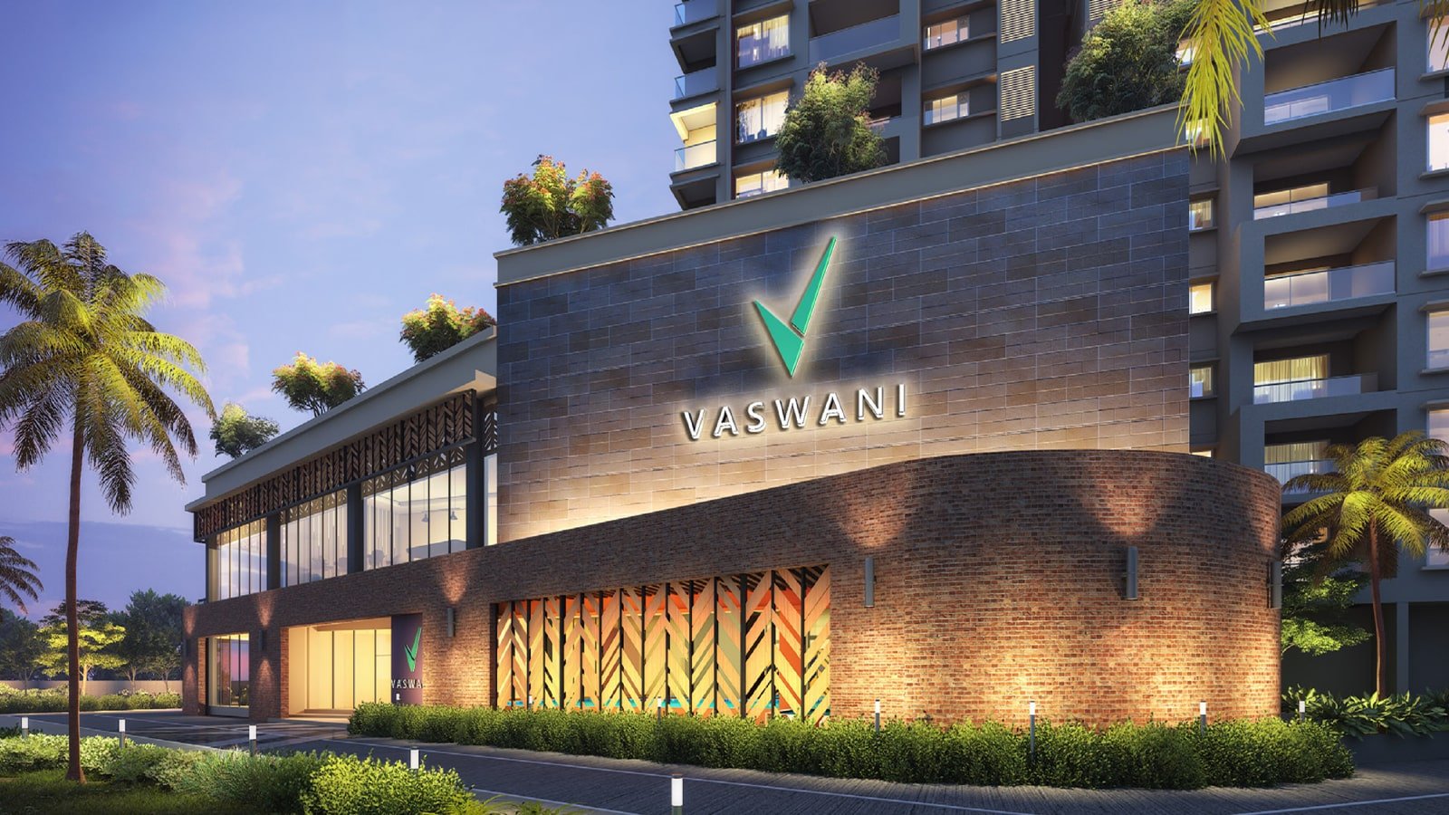 Vaswani Starlight Apartment in Whitefield Bangalore walking pathway Vaswani Starlight Apartment in Whitefield Bangalore walking pathway